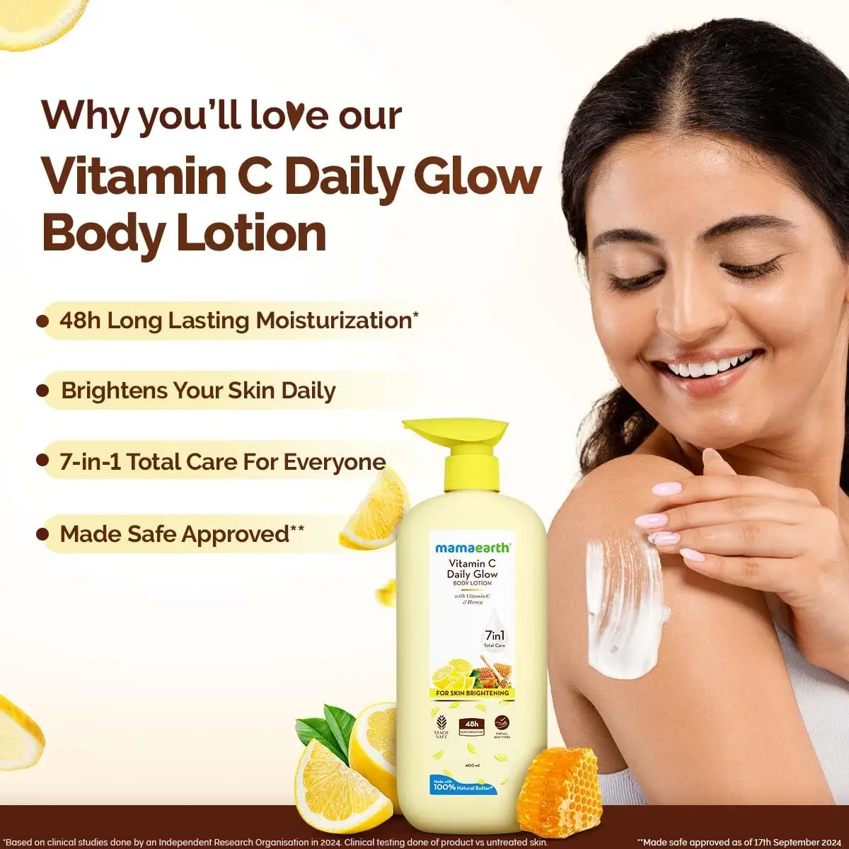 Mamaearth Vitamin C Daily Glow Body Lotion (400ml | India)