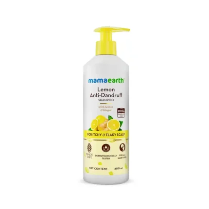 Mamaearth Lemon Anti-Dandruff Shampoo (400ml | India)
