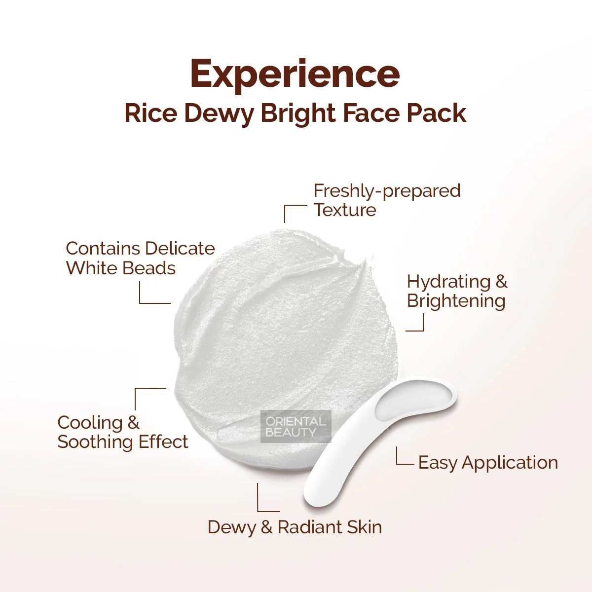 Mamaearth Rice Dewy Bright Face Pack (200g | India)