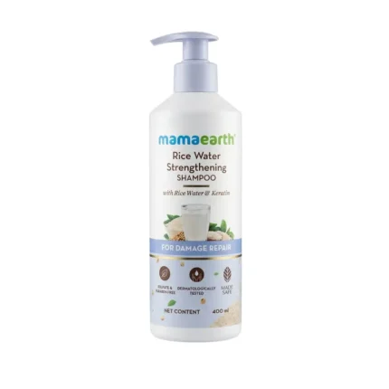 Mamaearth Rice Water Strengthening Shampoo (400ml | India)