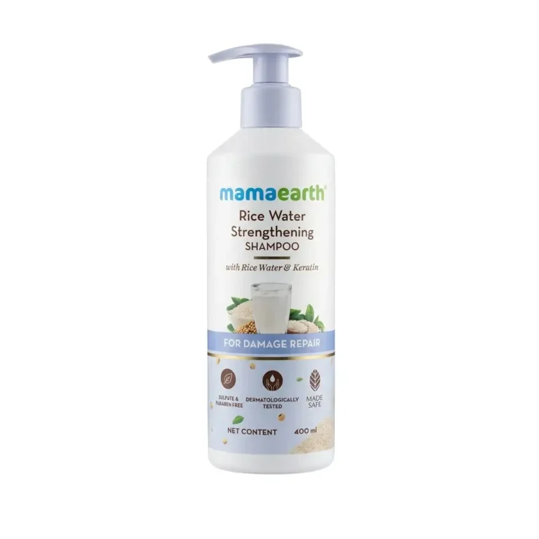 Mamaearth Rice Water Strengthening Shampoo (400ml | India)