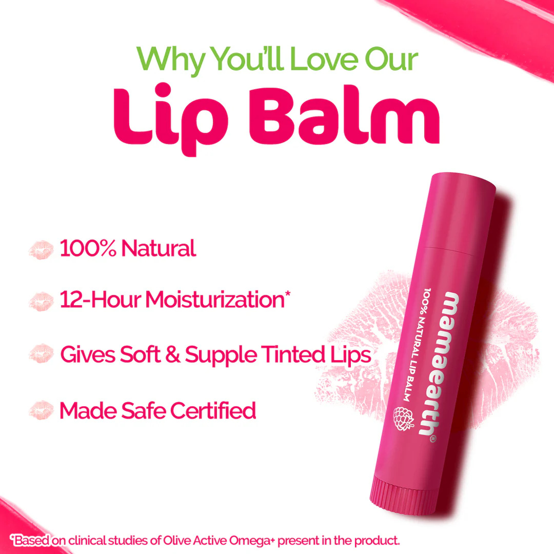 Mamaearth Nourishing Tinted Lip Balm (4g | India)