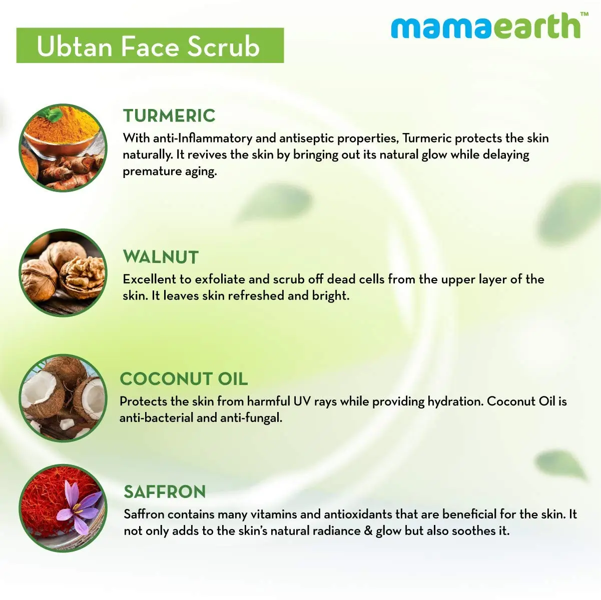 MAMAEARTH Ubtan Face Scrub