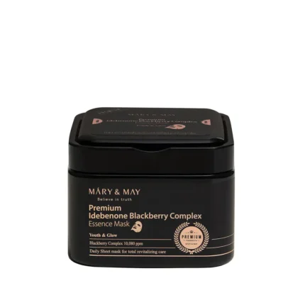 Mary & May Premium Idebenon Blackberry Complex Ampoule Mask 20EA