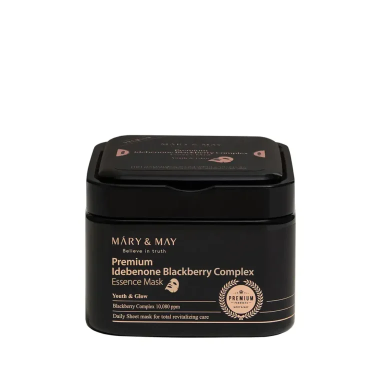 Mary & May Premium Idebenon Blackberry Complex Ampoule Mask 20EA