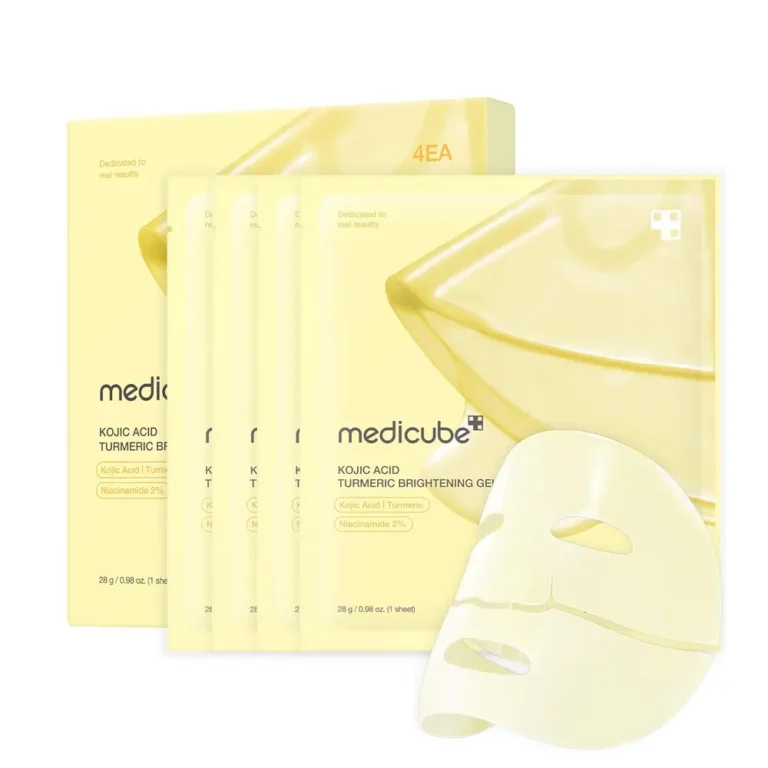 Medicube Kojic Acid Turmeric Brightening Gel Mask – 4pcs Box