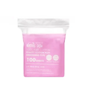 NATURE SKIN Cotton Pad Embossed – 100 Sheets