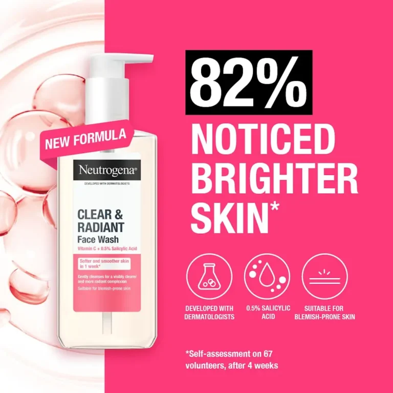 Neutrogena Clear & Radiant Face Wash with Vitamin C (200ml | Italy)