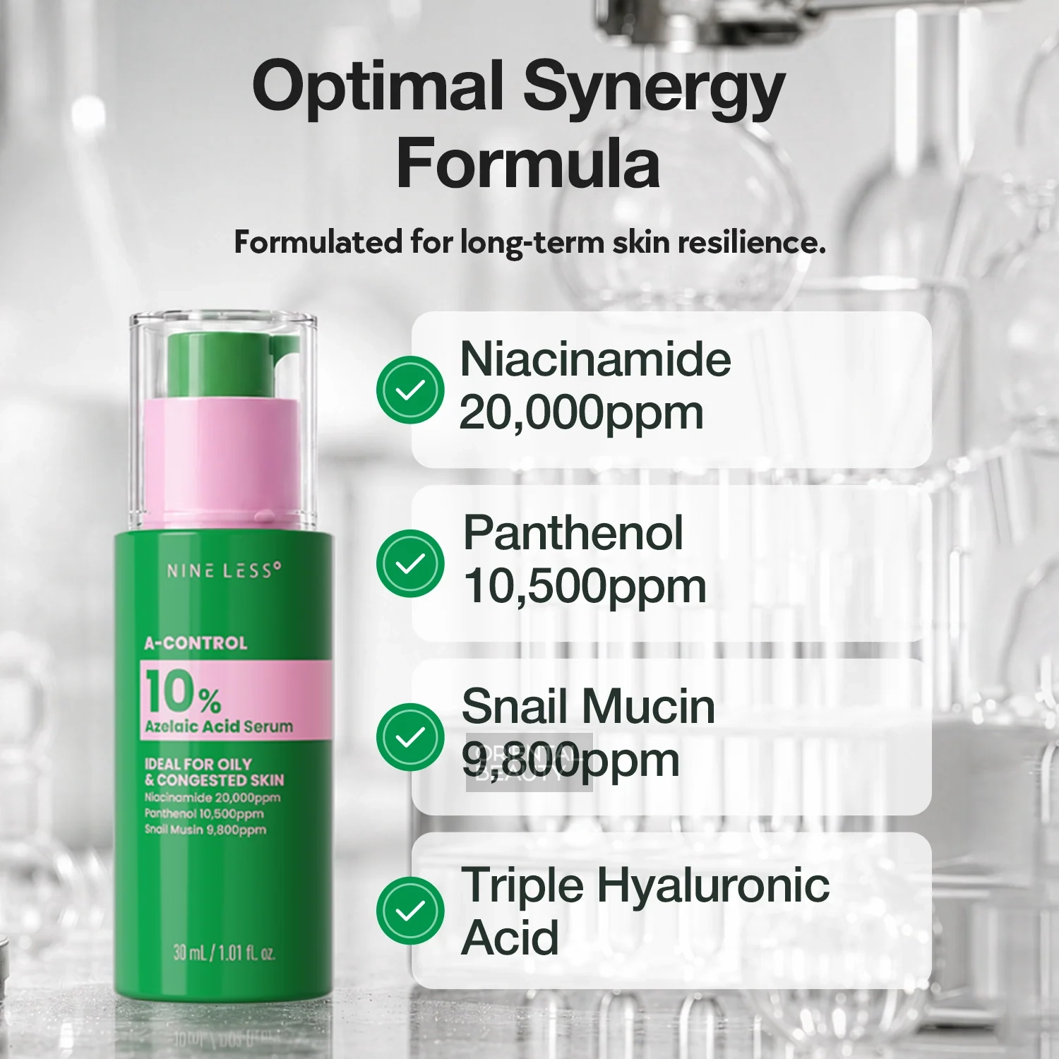 NINELESS A-Control 10% Azelaic Acid Serum 30ml