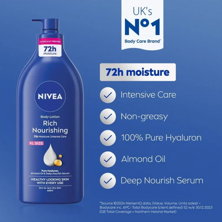 NIVEA Body Lotion Rich Nourishing (625ml | Spain)
