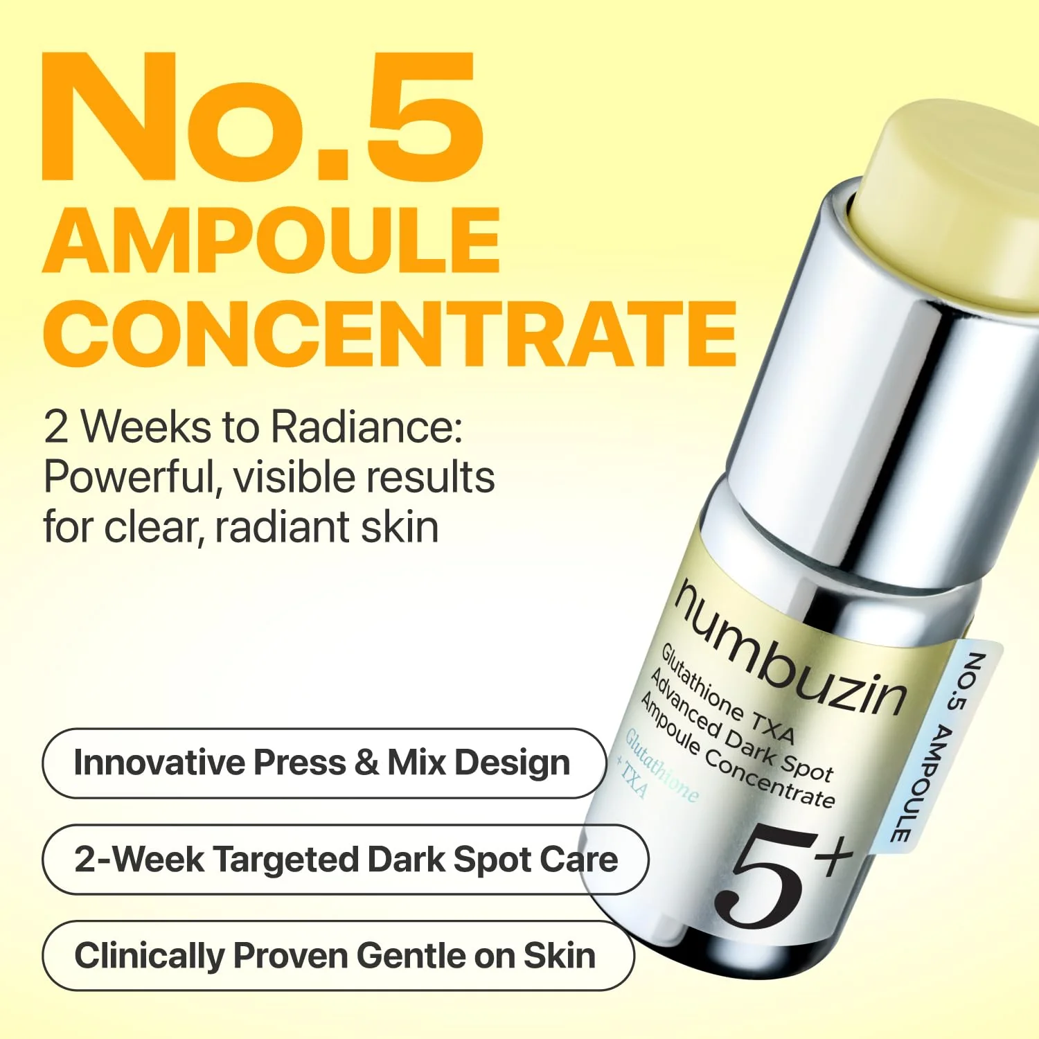 NUMBUZIN No.5 Glutathione TXA Advanced Dark Spot Ampoule Concentrate 17g