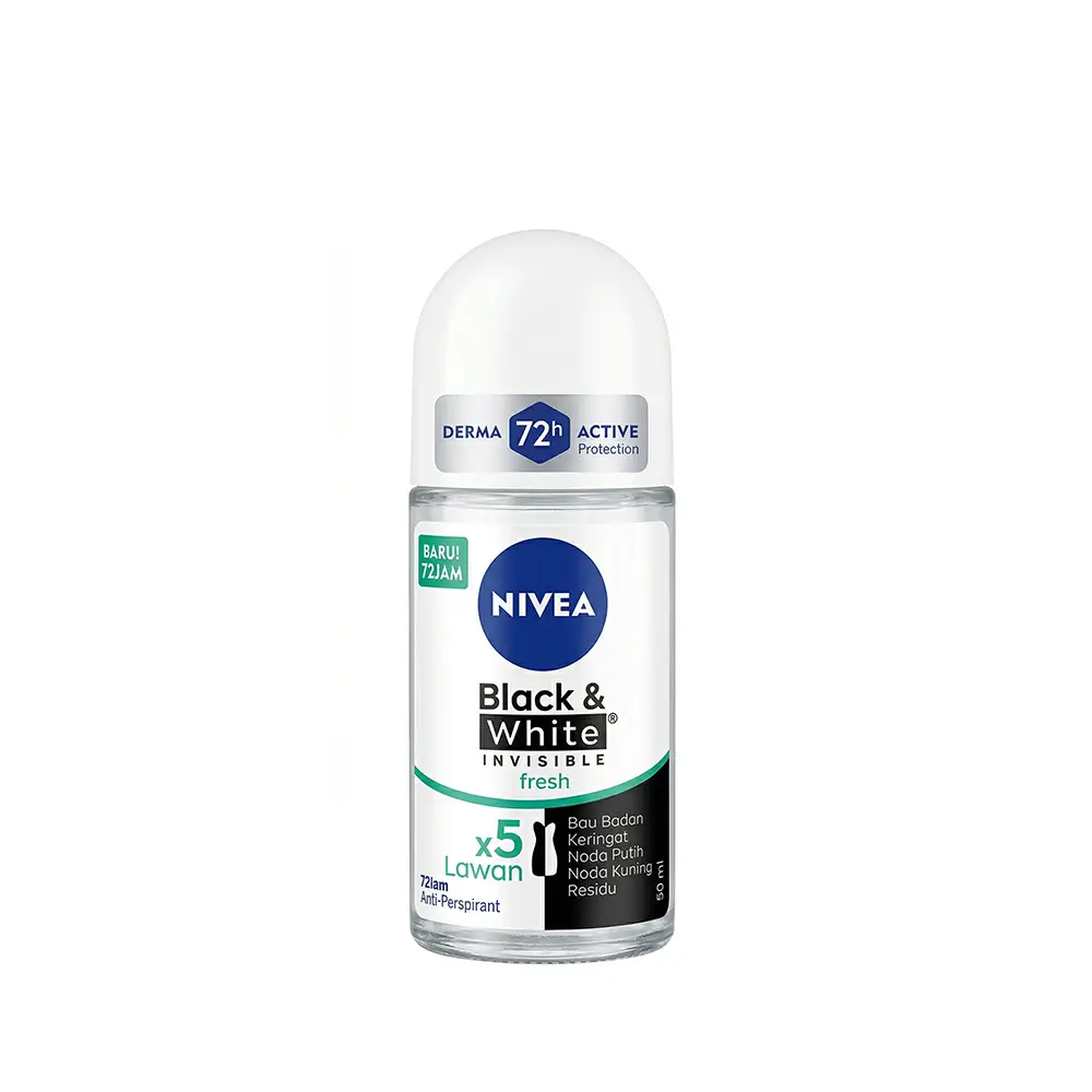 Nivea Black & White Invisible Active Fresh Roll-On 50ml