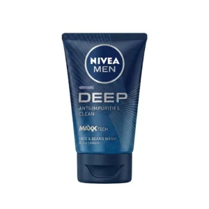 NIVEA Men Deep Anti-Impurities Clean Face & Beard Wash (100ml | Italy)