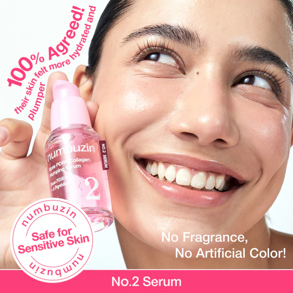 Numbuzin No.2 Rose PDRN Collagen Plumping Serum 30ml