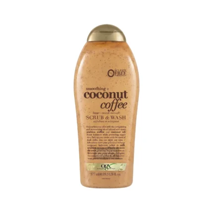 OGX Smoothing Coconut Coffee Scrub and Wash 577ml