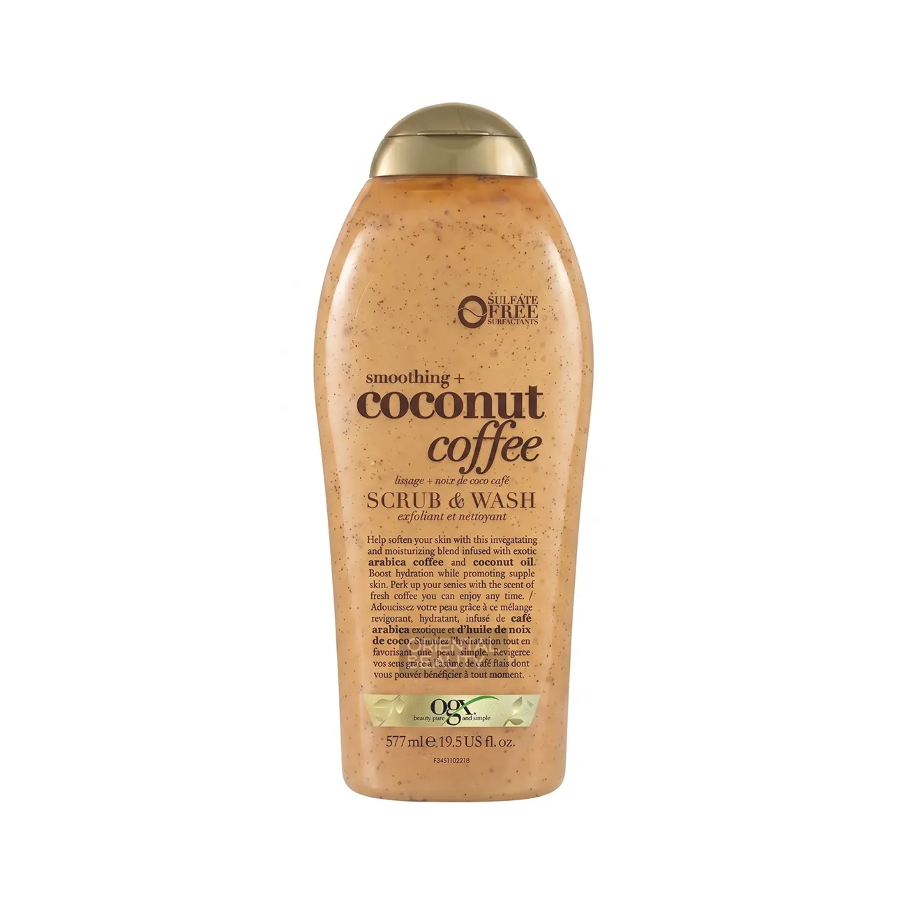 OGX Smoothing Coconut Coffee Scrub and Wash 577ml