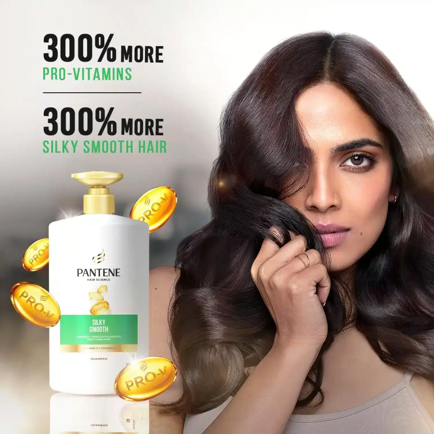 PANTENE Hair Science Silky Smooth Shampoo (1000ml | India)