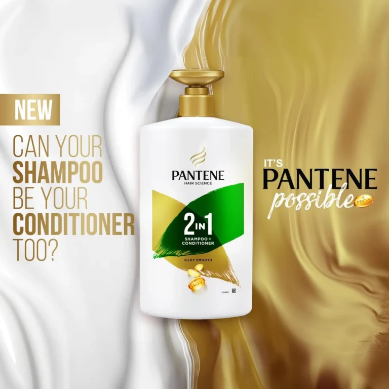 Pantene Silky Smooth 2-in-1 Shampoo + Conditioner (1000ml | India)