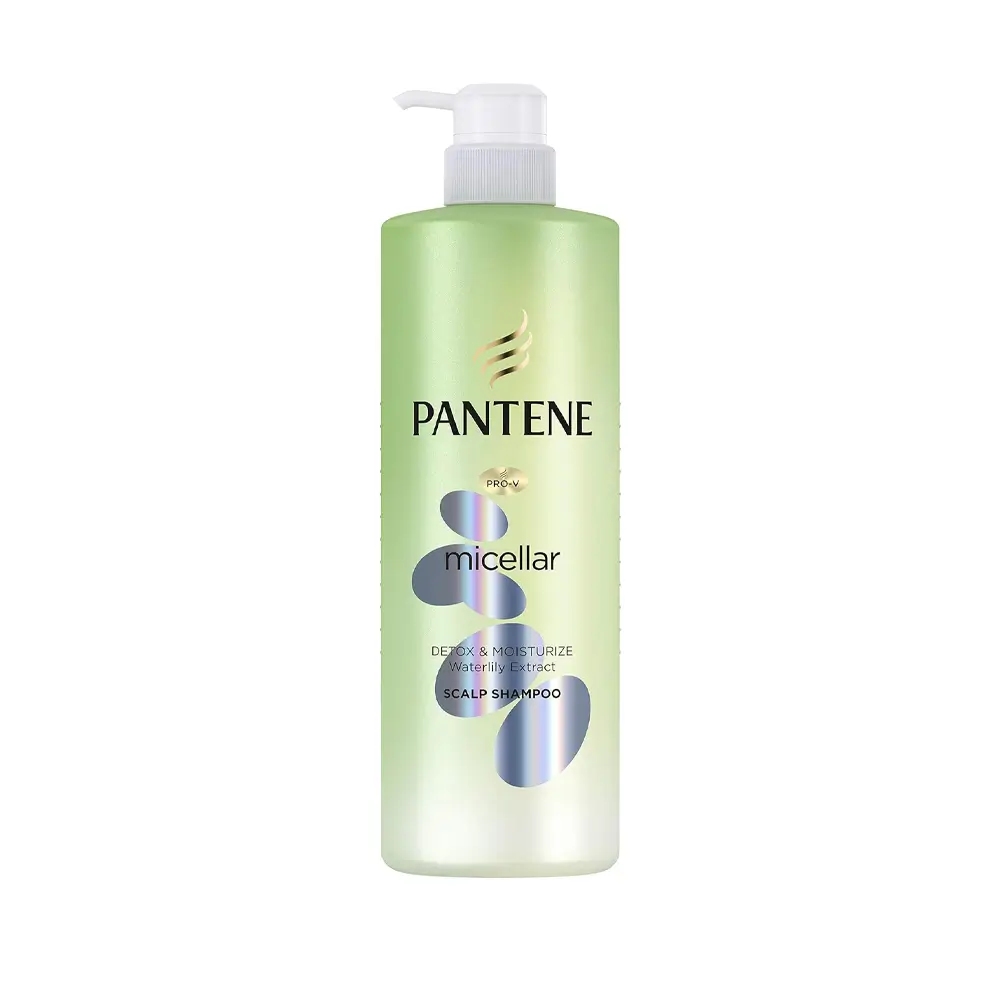 Pantene Micellar Detox & Moisturize Waterlily Extract Scalp Shampoo (530ml | Thailand)