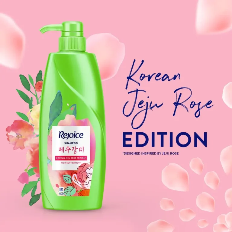 Rejoice Korean Jeju Rose Rich Soft Smooth Shampoo (600ml | Thailand)
