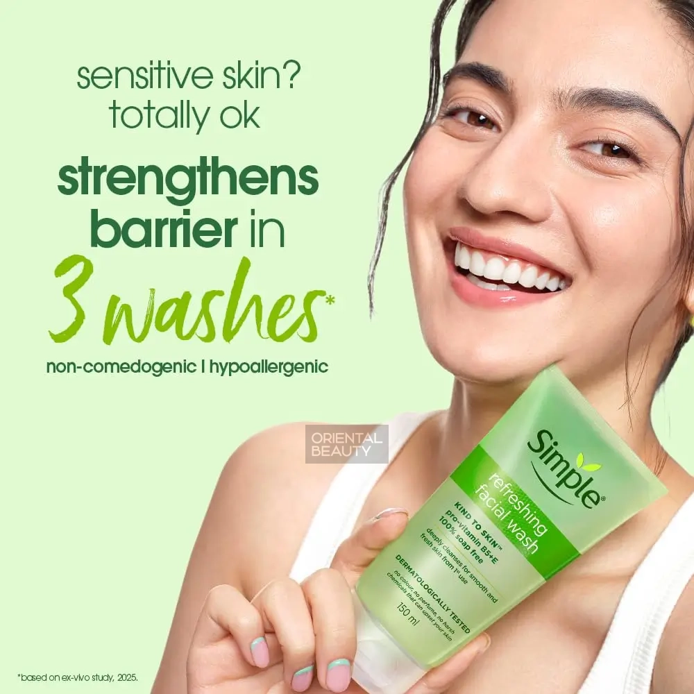 SIMPLE Refreshing Facial Wash (150ml | India)
