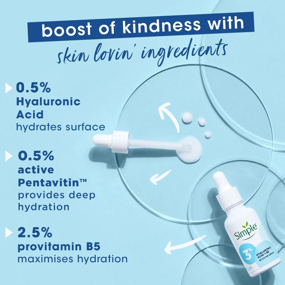 SIMPLE 3% Hyaluronic Acid B5 Booster Serum