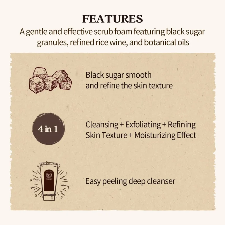 Skinfood Black Sugar Perfect Scrub Foam 180g