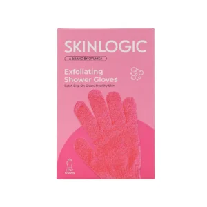 Skinlogic Exfoliating Shower Gloves (1 Pair | Pink)