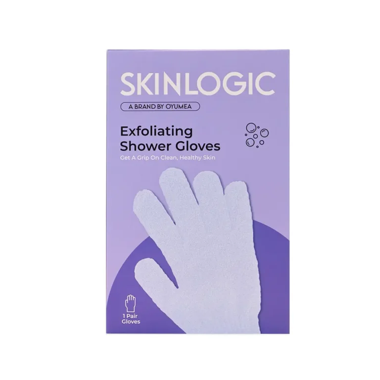 Skinlogic Exfoliating Shower Gloves (1 Pair | Purple)