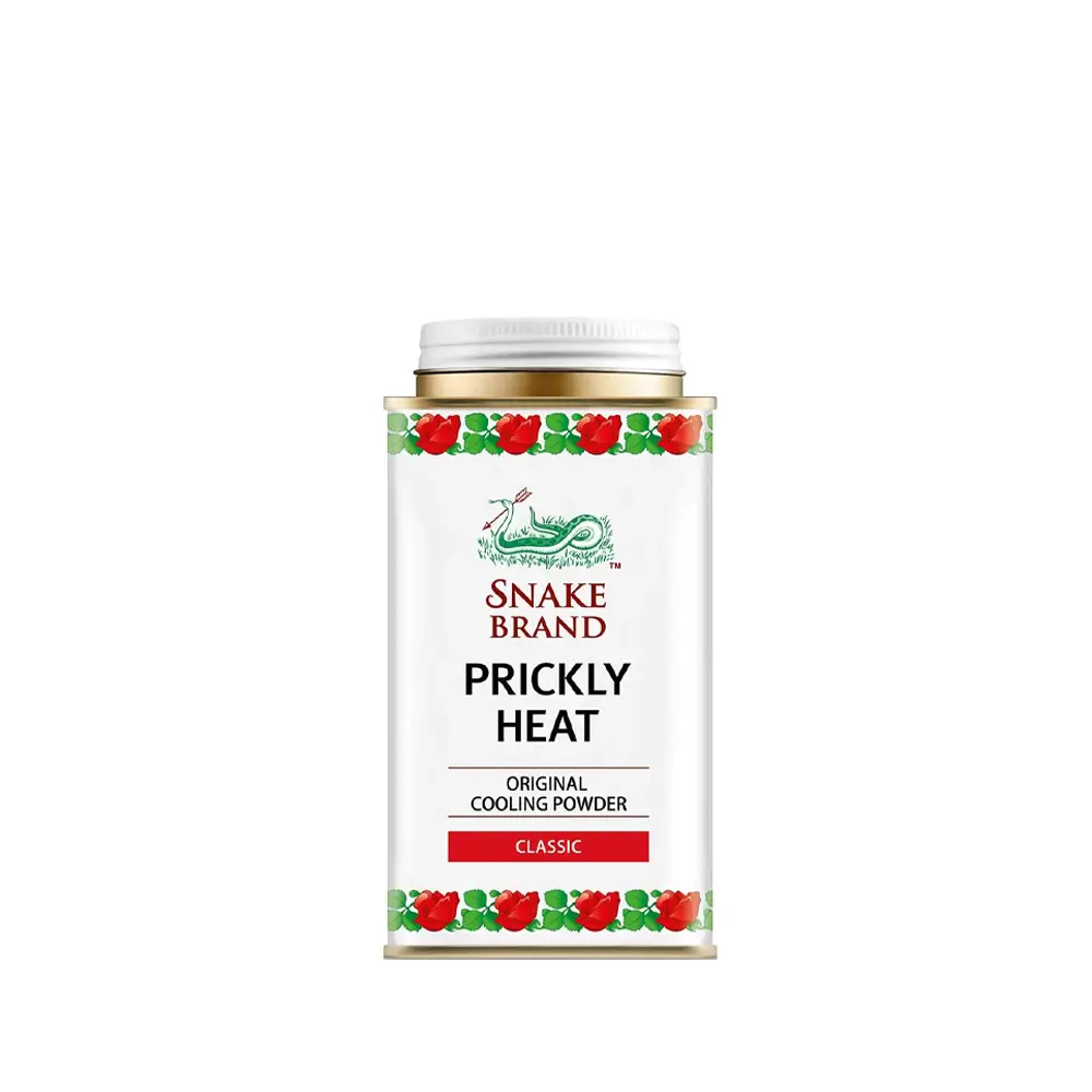 Snake Brand Prickly Heat Original Cooling Powder Classic (140g | Thailand)