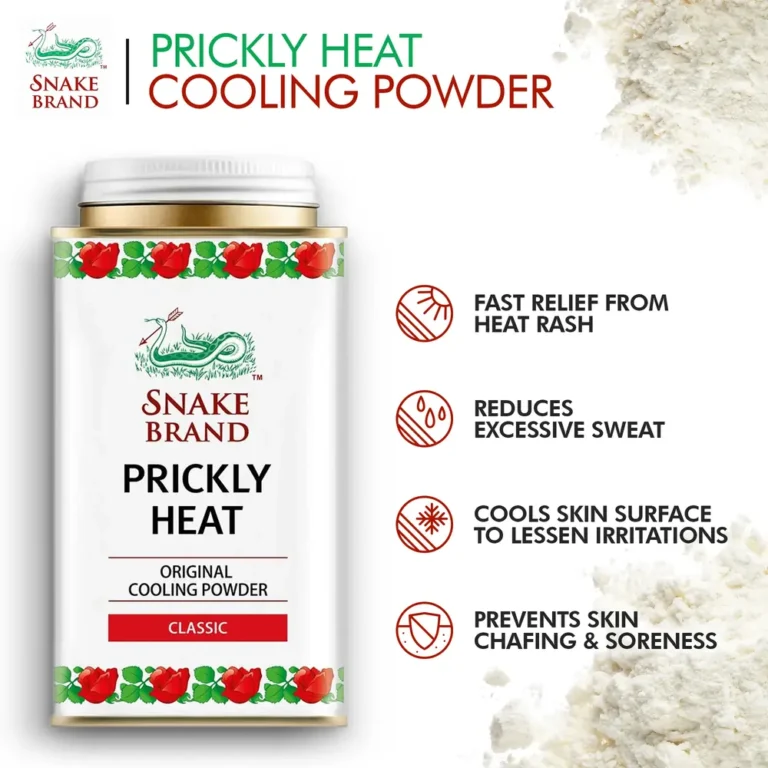Snake Brand Prickly Heat Original Cooling Powder Classic (280g | Thailand)