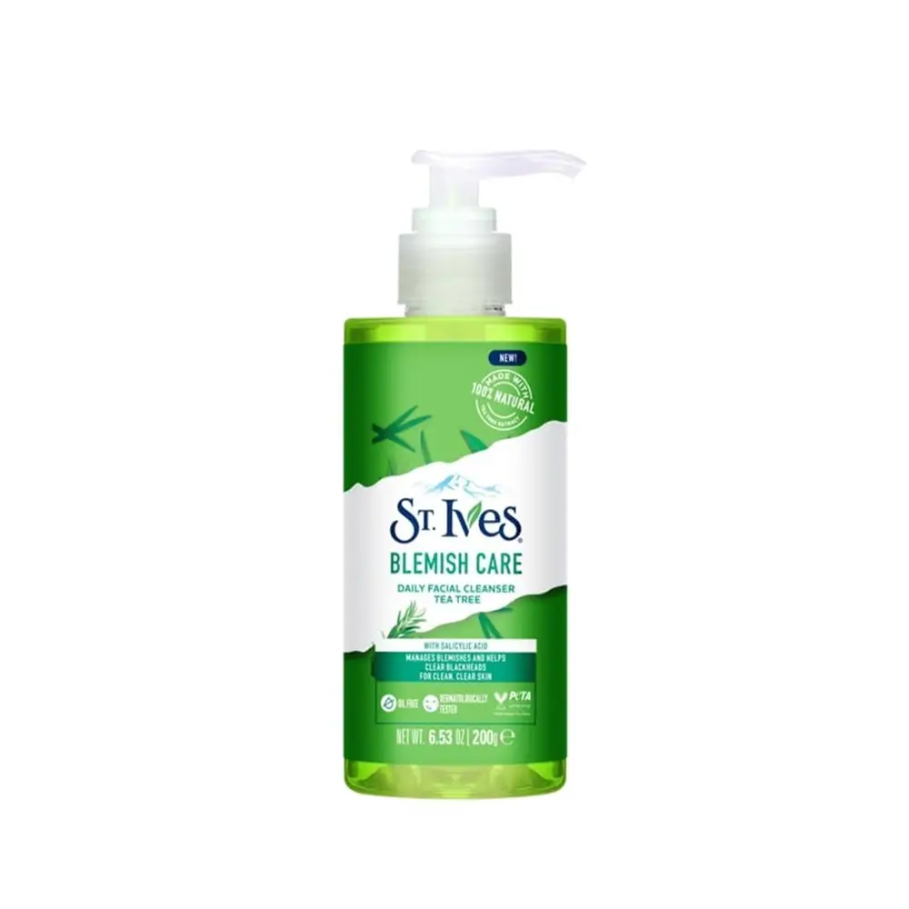 St. Ives Blemish Care Daily Facial Cleanser – Tea Tree (200ml | Korea)