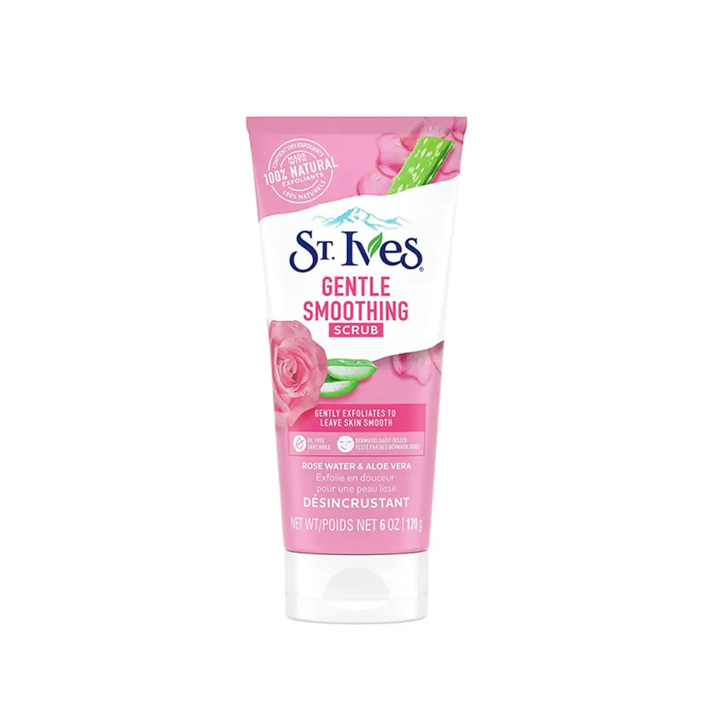 St. Ives Gentle Smoothing Scrub – Rose Water & Aloe Vera
