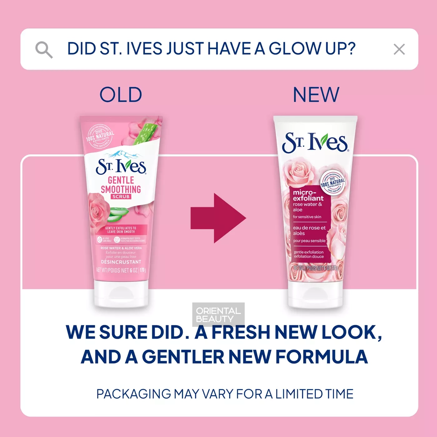 St. Ives Gentle Smoothing Scrub – Rose Water & Aloe Vera