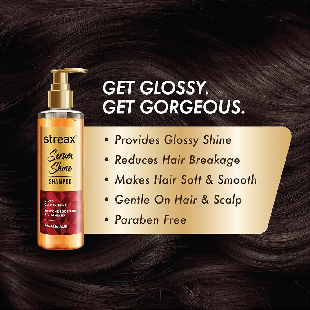 Streax Serum Shine Shampoo 490ml