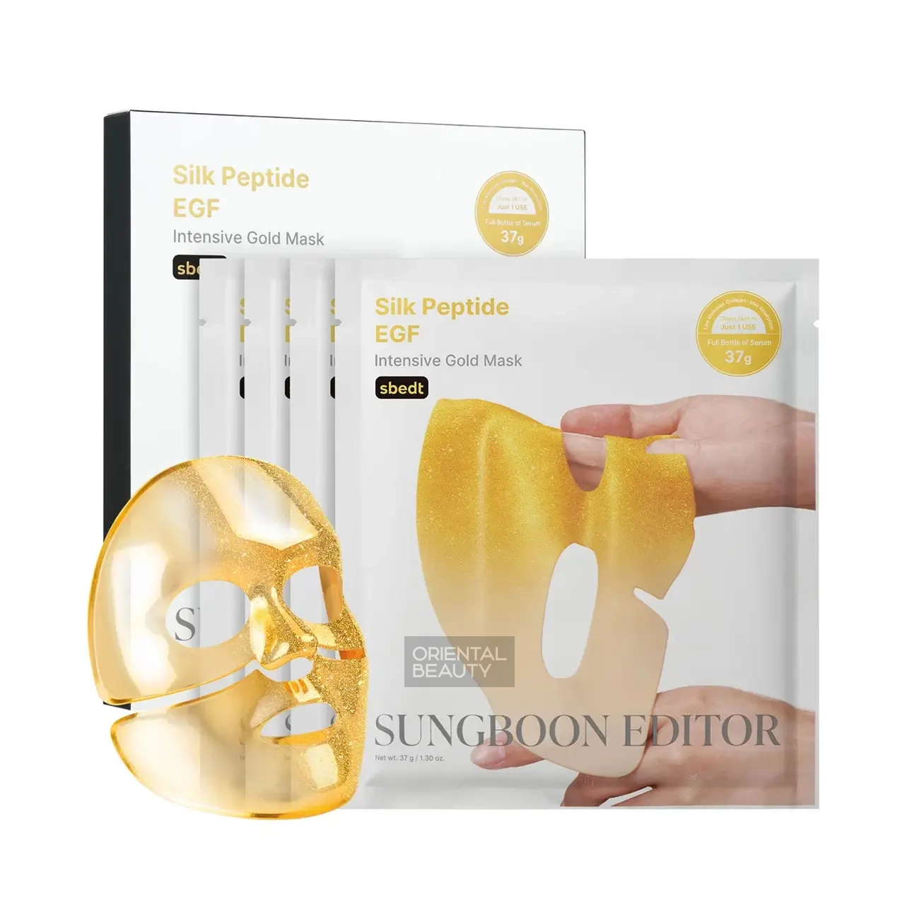 Sungboon Editor Silk Peptide EGF Intensive Gold Mask – 4pcs