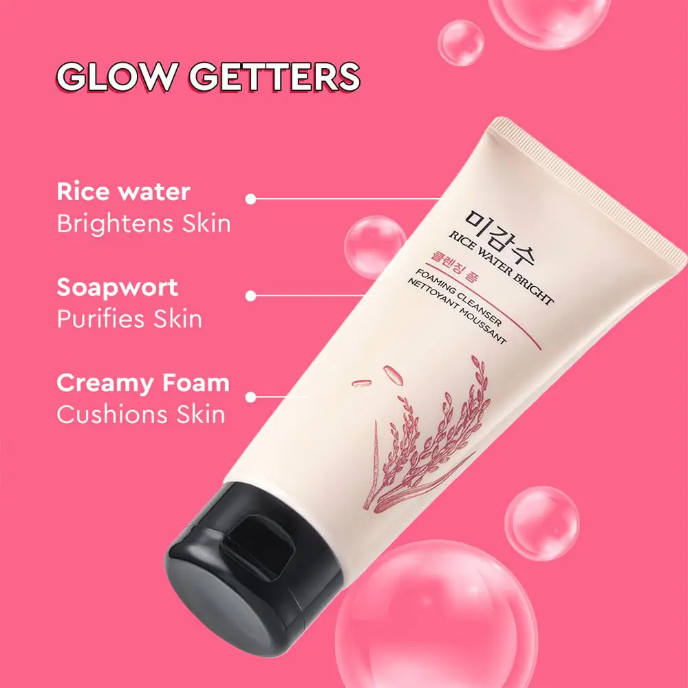 THE FACE SHOP Rice Water Bright Foaming Cleanser 300ml