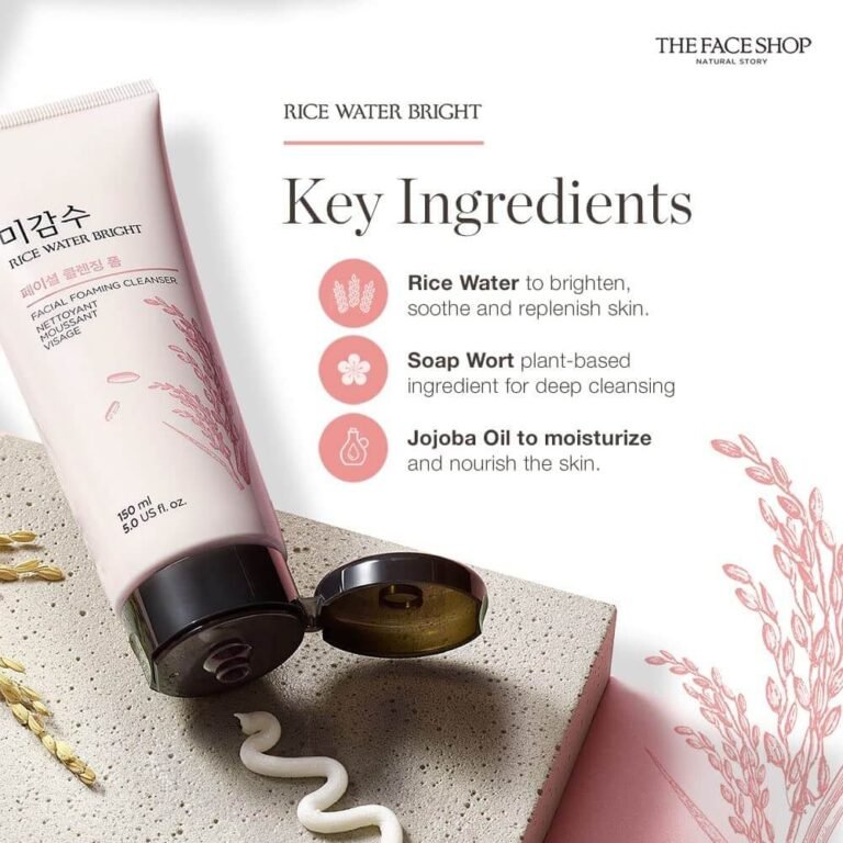 THE FACE SHOP Rice Water Bright Foaming Cleanser 150ml