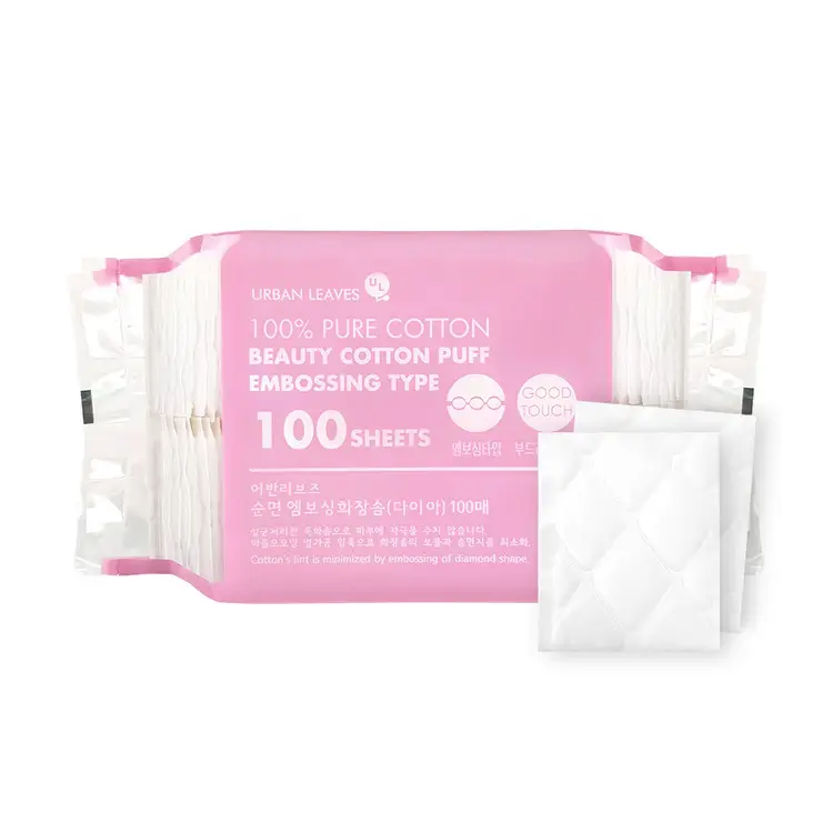 URBAN LEAVES Pure Cotton Pad Embossed