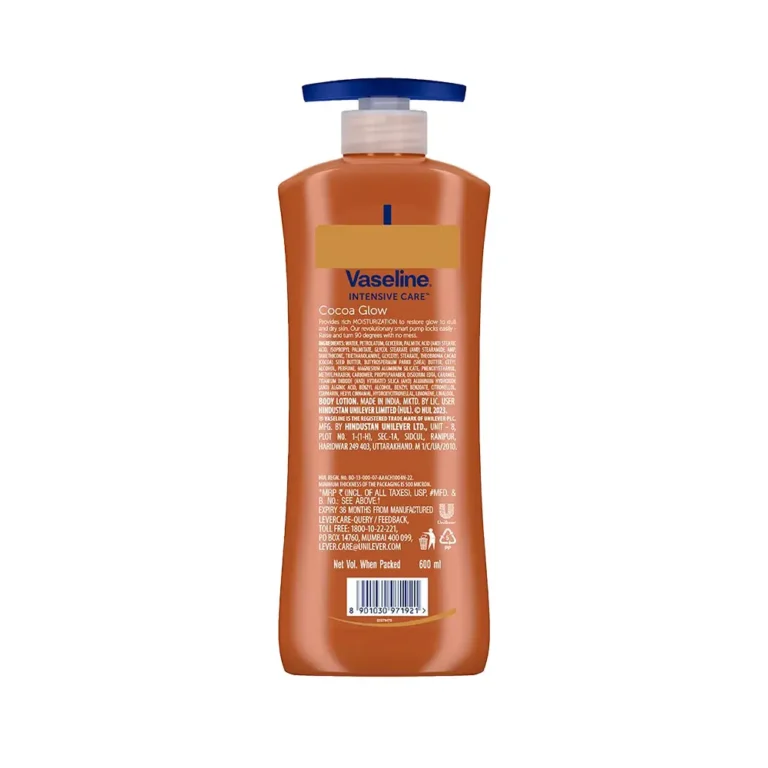 VASELINE Intensive Care Cocoa Glow Body Lotion (600ml | India)
