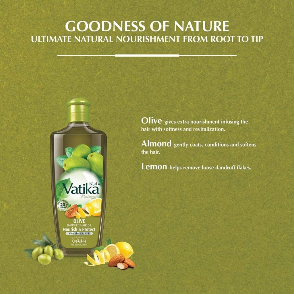 VATIKA NATURALS Olive Enriched Hair Oil 300ml