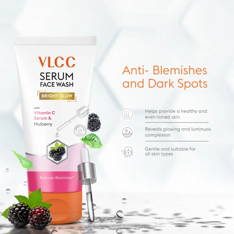 VLCC Bright Glow Serum Face Wash with Vitamin C Serum & Mulberry
