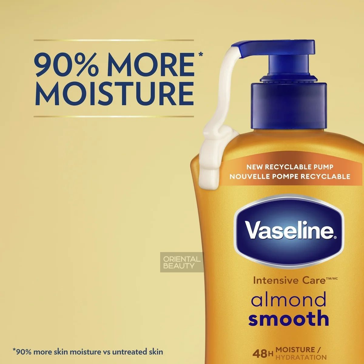 Vaseline Intensive Care Almond Smooth Body Lotion (600ml | USA)