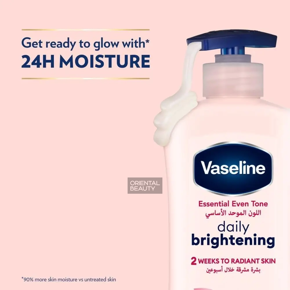 Vaseline Essential Even Tone Daily Brightening Body Lotion (725ml | Egypt)