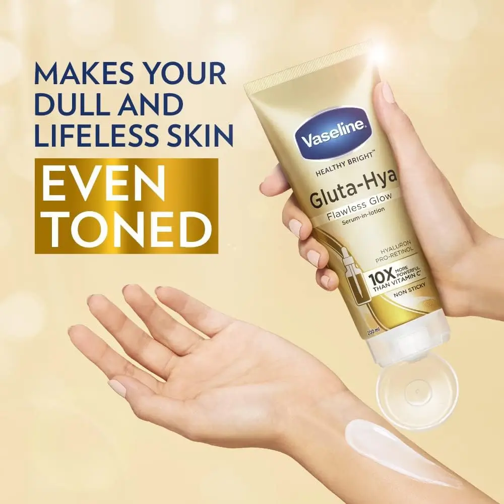 Vaseline Gluta-Hya Flawless Glow Lotion (200ml | India)