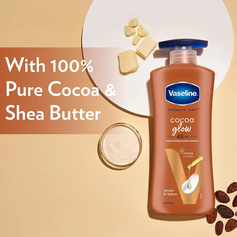 VASELINE Intensive Care Cocoa Glow Body Lotion (600ml | India)