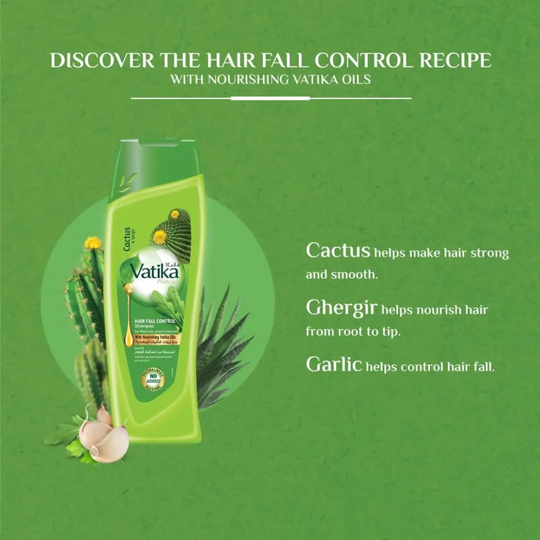 Vatika Hair Fall Control Shampoo (400ml | UAE)