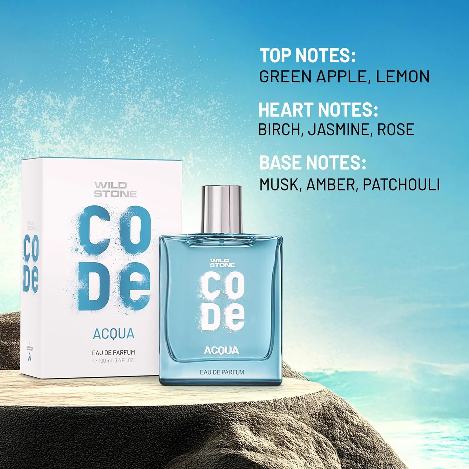 Wild Stone CODE Acqua Luxury Perfume for Men 100ml