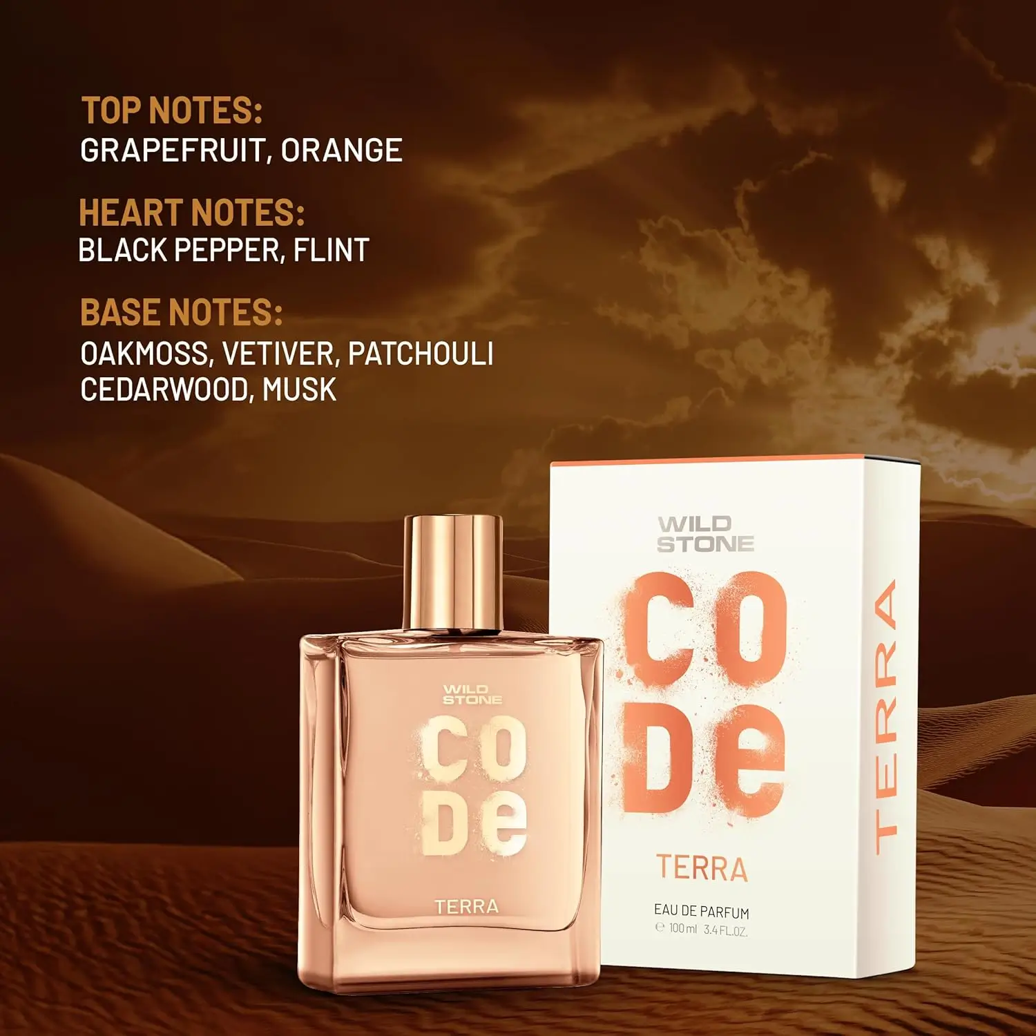 Wild Stone CODE Terra Luxury Perfume for Men 100ml