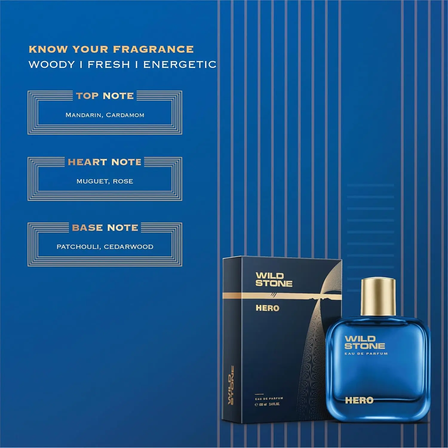 Wild Stone Hero Perfume for Men 100ml